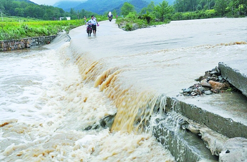 短時強降雨攜帶泥土、沙石、樹木等造成災(zāi)害