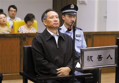 9月10日，北京市第二中級人民法院，張曙光在庭審中。