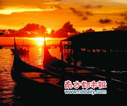 馬布村的日落。