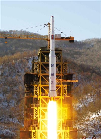 去年12月12日，朝鮮發(fā)射衛(wèi)星。