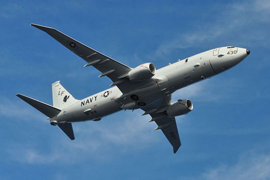 　　美國海軍的海神P-8巡邏機(jī)專門從事遠(yuǎn)距離任務(wù)，包括情報(bào)搜集和偵察。