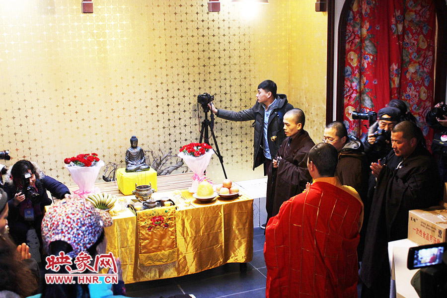 祈福法會(huì)現(xiàn)場(chǎng)。