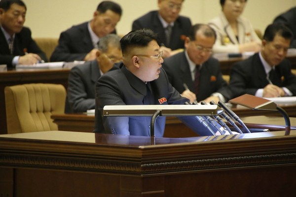 金正恩出席朝鮮勞動(dòng)黨第8次思想工作者大會(huì)。