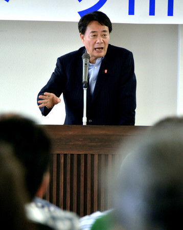日本民主黨黨首海江田萬(wàn)里。