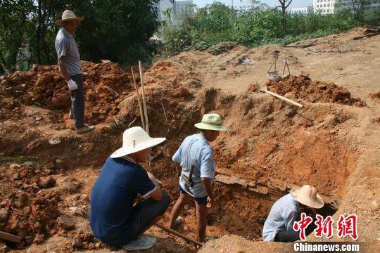 巖橋村廟山地區(qū)考古現(xiàn)場?！⊥]文管辦　攝