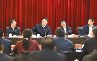 3月18日，習(xí)近平聽取蘭考縣教育實(shí)踐活動(dòng)情況匯報(bào)，并發(fā)表重要講話。